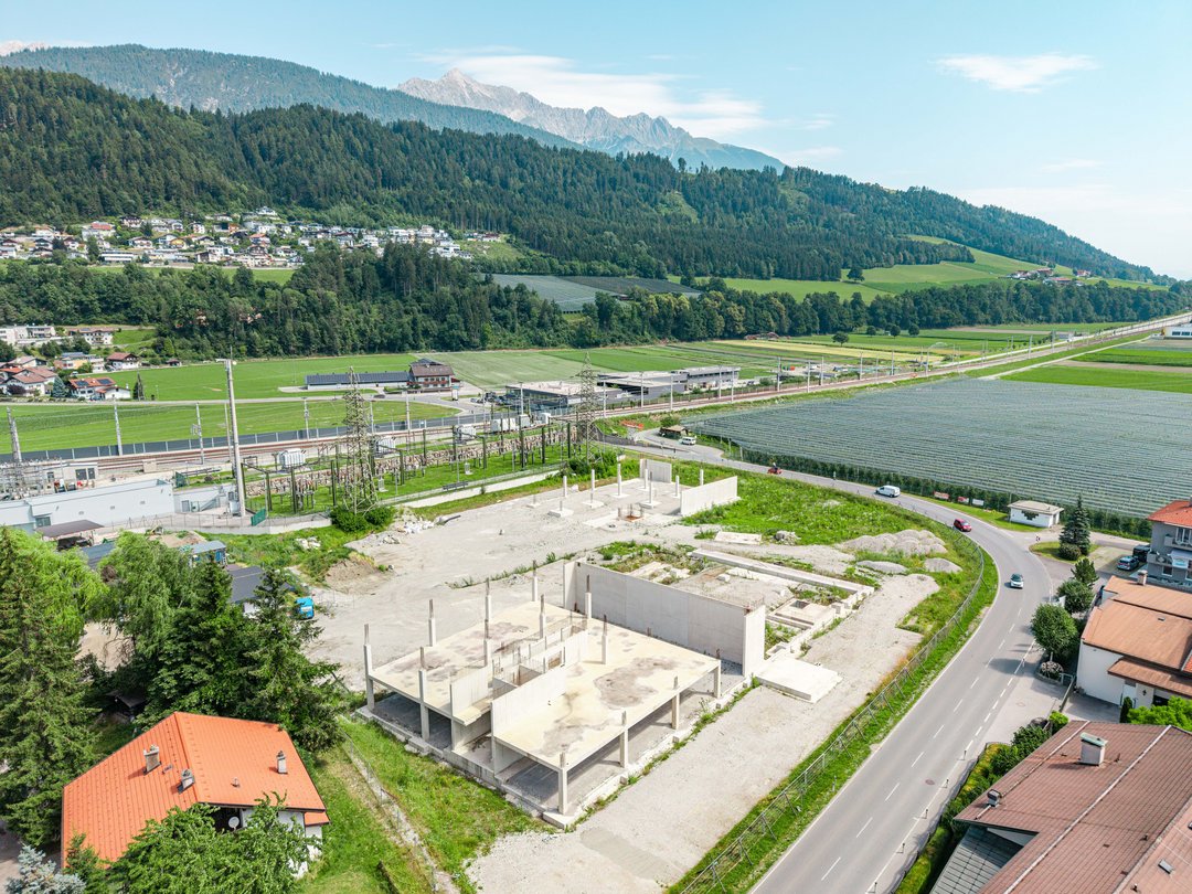 Drohnenaufnahme - bebaut