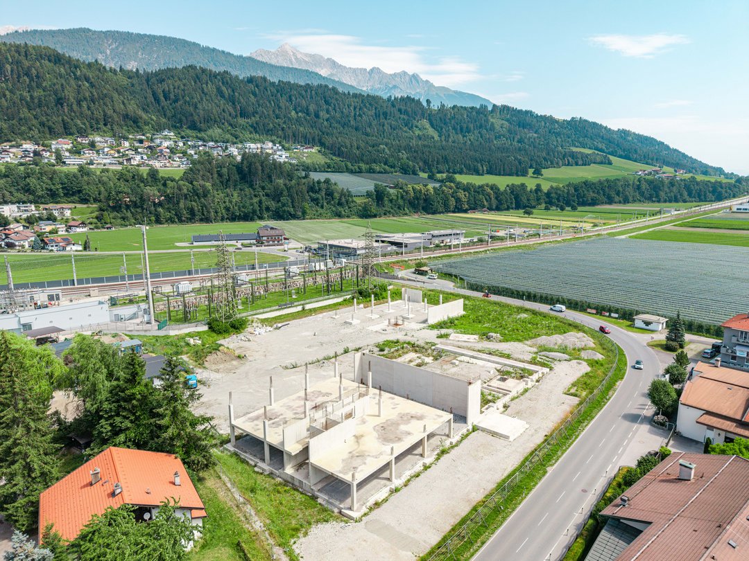 Drohnenaufnahme - bebaut