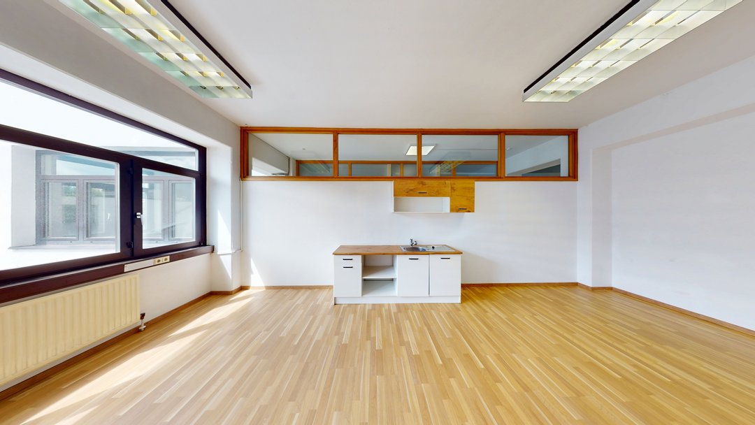 Büro mit Teeküche